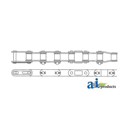 A & I Products CA550 Conveyor Series Chain, 10 ft 13.5" x13.5" x2" A-CA550